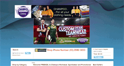 Desktop Screenshot of champcoclothing.com.au